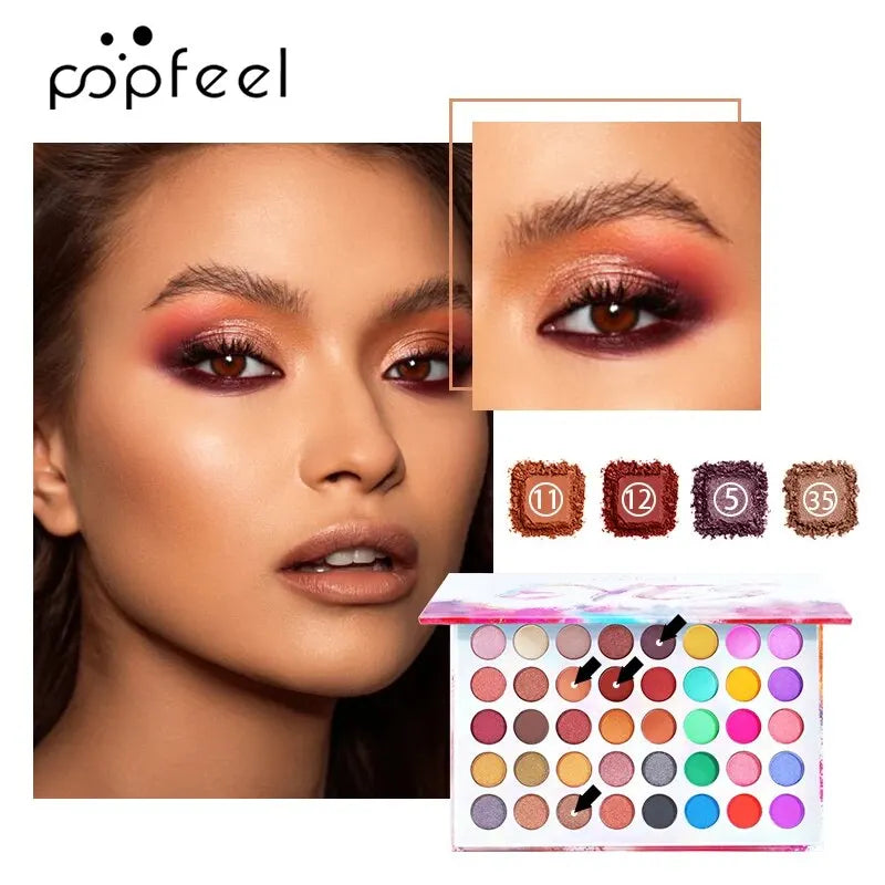 Paleta de Sombras Popfeel - 40 Cores