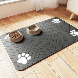 Apoio de Comedouro Absorvente para Pets