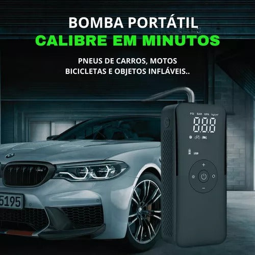 Bomba de Ar Portátil Recarregável