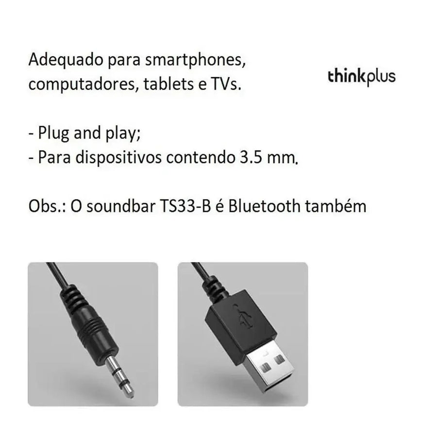 Caixa de Som Lenovo TS33